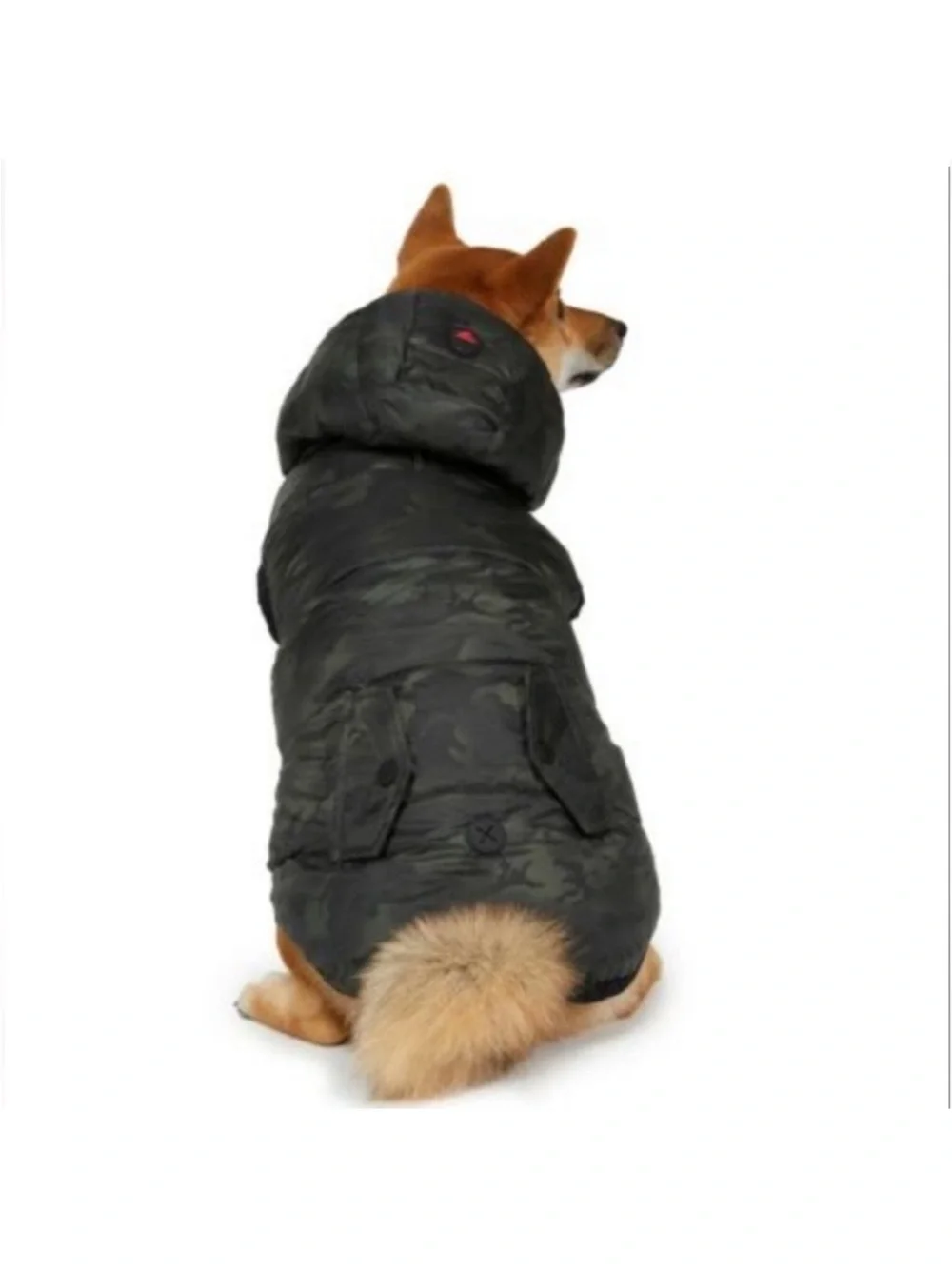 PAJAR CANADA PUP REVERSIBLE CAMOUFLAGE HOODED DOG PUFFER JACKET M